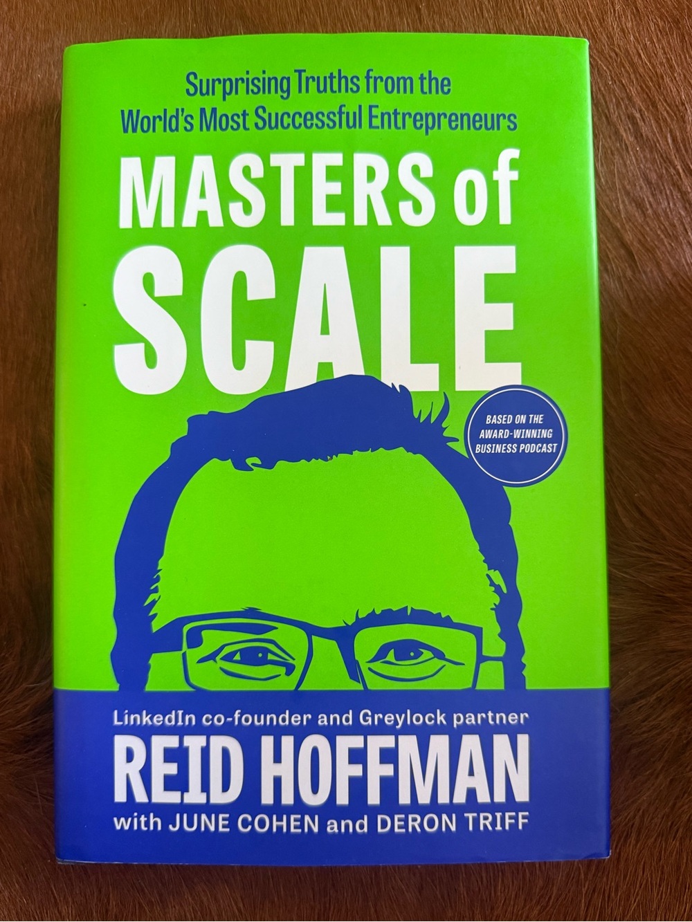 Reid Hoffman Masters of Scale - Green Hardcover Book